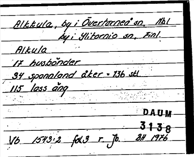 Bild på arkivkortet för arkivposten Alkkula