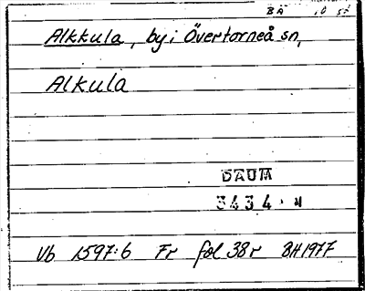 Bild på arkivkortet för arkivposten Alkkula