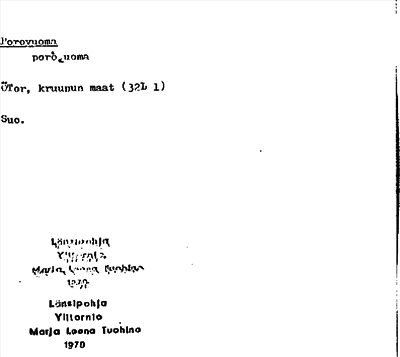 Bild på arkivkortet för arkivposten Porovuoma