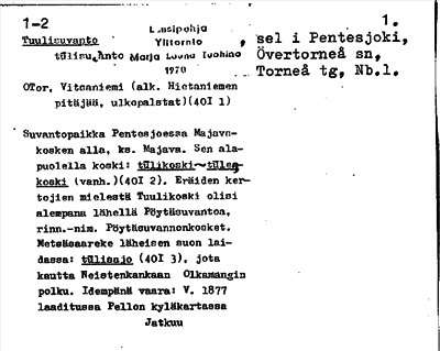 Bild på arkivkortet för arkivposten Tuulisuvanto