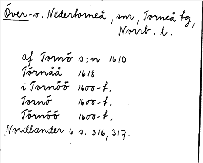Bild på arkivkortet för arkivposten Över- o. Nedertorneå