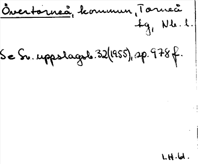 Bild på arkivkortet för arkivposten Övertorneå