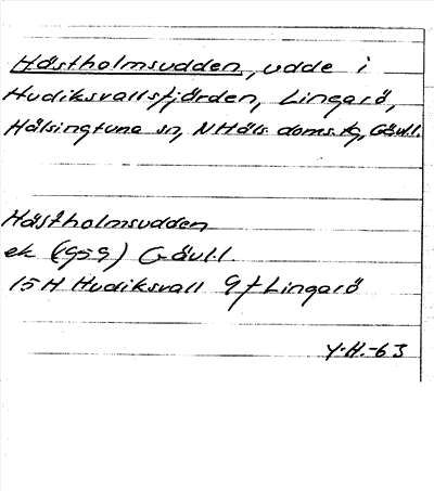 Bild på arkivkortet för arkivposten Hästholmsudden