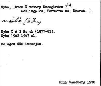 Bild på arkivkortet för arkivposten Nybo