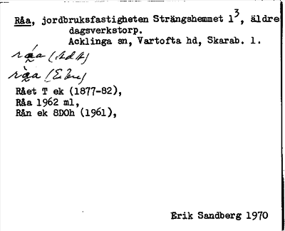 Bild på arkivkortet för arkivposten Råa