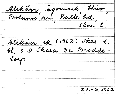Bild på arkivkortet för arkivposten Alekärr