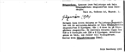 Bild på arkivkortet för arkivposten Skäggaråsen