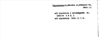 Bild på arkivkortet för arkivposten ?Algutstorp