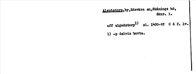 Bild på arkivkortet för arkivposten Algutstorp