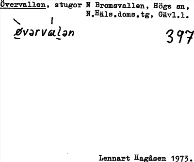 Bild på arkivkortet för arkivposten Övervallen