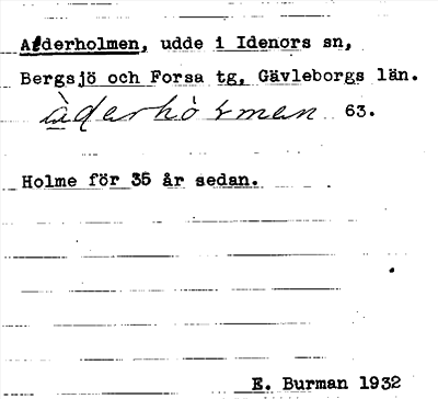 Bild på arkivkortet för arkivposten Alderholmen