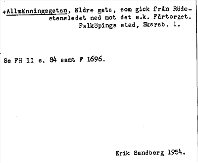 Bild på arkivkortet för arkivposten +Allmänningsgatan