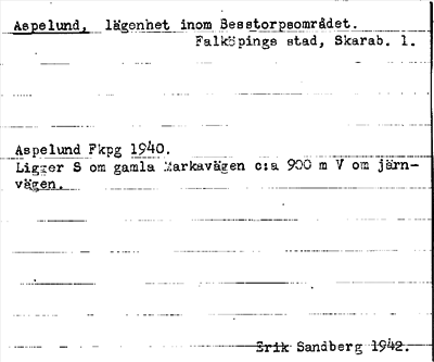 Bild på arkivkortet för arkivposten Aspelund