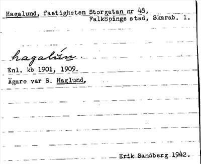 Bild på arkivkortet för arkivposten Hagalund