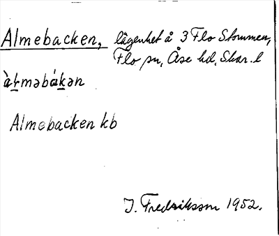 Bild på arkivkortet för arkivposten Almebacken