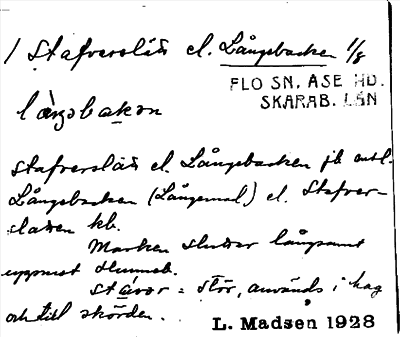 Bild på arkivkortet för arkivposten Långebacken