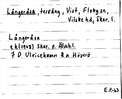 Bild på arkivkortet för arkivposten Långeråsa