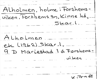 Bild på arkivkortet för arkivposten Alholmen