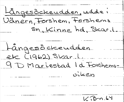 Bild på arkivkortet för arkivposten Långesöckeudden