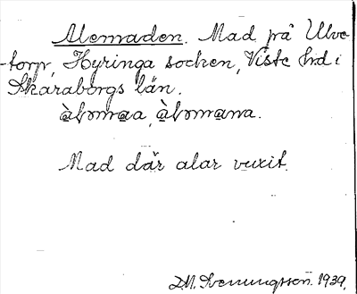 Bild på arkivkortet för arkivposten Alemaden