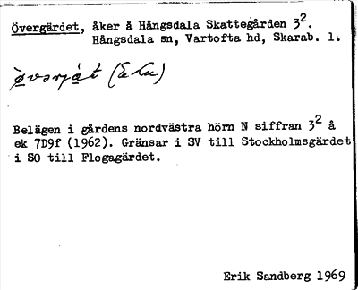 Bild på arkivkortet för arkivposten Övergärdet