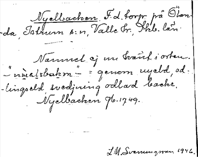 Bild på arkivkortet för arkivposten Nyelbacken