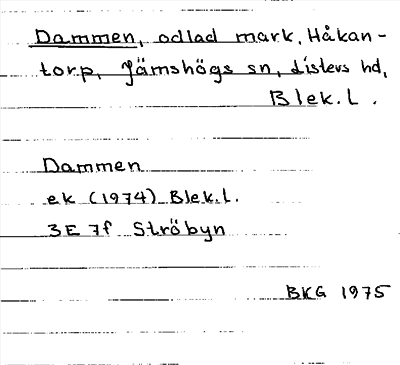 Bild på arkivkortet för arkivposten Dammen