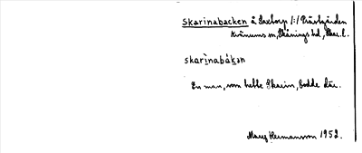 Bild på arkivkortet för arkivposten Skarinabacken