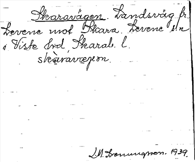 Bild på arkivkortet för arkivposten Skaravägen