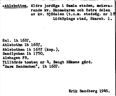 Bild på arkivkortet för arkivposten +Ahlebotten