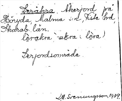 Bild på arkivkortet för arkivposten Leråker