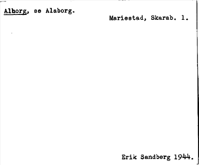 Bild på arkivkortet för arkivposten Alborg, se Alsborg