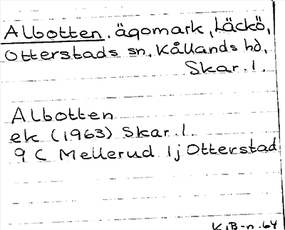 Bild på arkivkortet för arkivposten Albotten