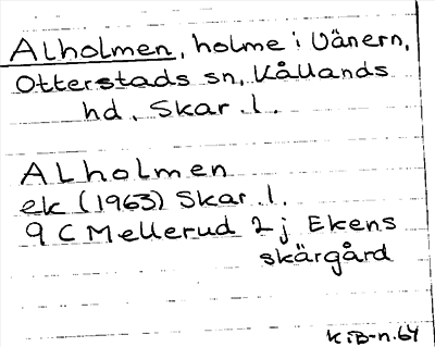 Bild på arkivkortet för arkivposten Alholmen