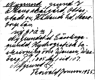 Bild på arkivkortet för arkivposten Nygrund