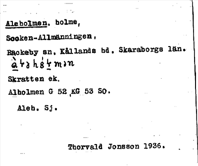 Bild på arkivkortet för arkivposten Aleholmen