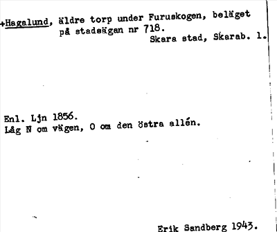 Bild på arkivkortet för arkivposten +Hagalund