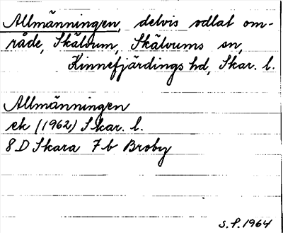 Bild på arkivkortet för arkivposten Allmänningen