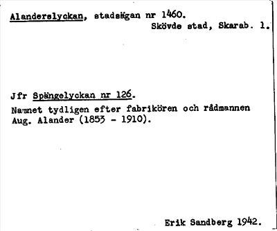 Bild på arkivkortet för arkivposten Alanderslyckan