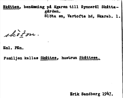 Bild på arkivkortet för arkivposten Skåtten