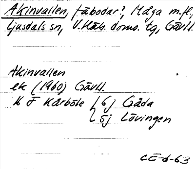 Bild på arkivkortet för arkivposten Akinvallen