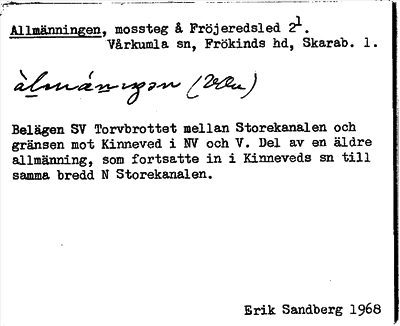 Bild på arkivkortet för arkivposten Allmänningen