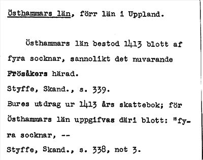 Bild på arkivkortet för arkivposten Östhammars län