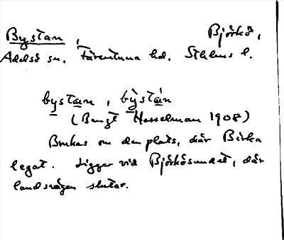 Bild på arkivkortet för arkivposten Bystan