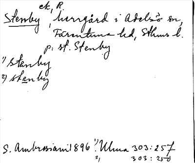 Bild på arkivkortet för arkivposten Stenby
