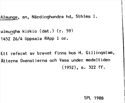 Bild på arkivkortet för arkivposten Almunge