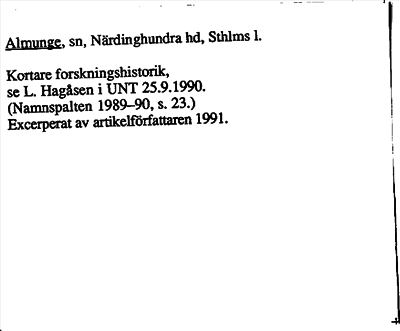 Bild på arkivkortet för arkivposten Almunge