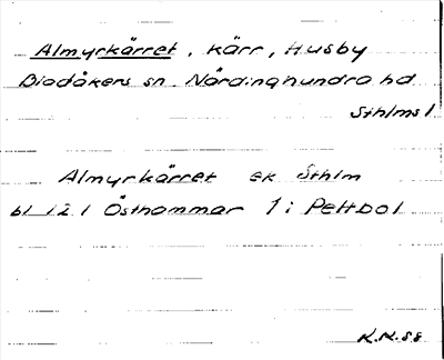 Bild på arkivkortet för arkivposten Almyrkärret