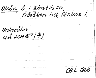 Bild på arkivkortet för arkivposten Alnön