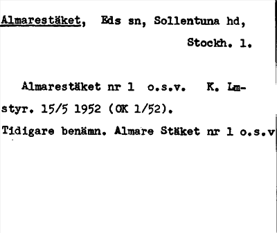 Bild på arkivkortet för arkivposten Almarestäket